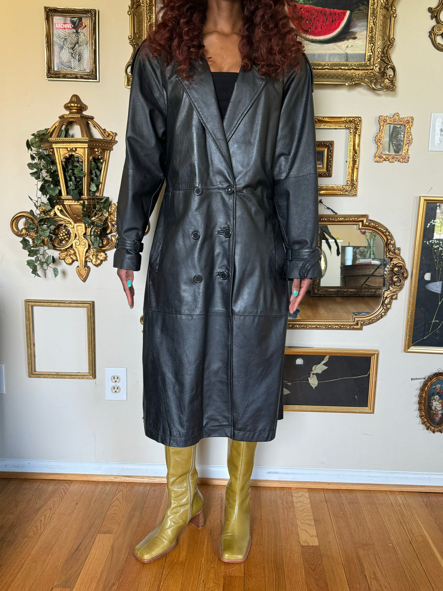 ジャケット・アウター Mods Italiana 90s Leather Trench Coat s-l400.jpg