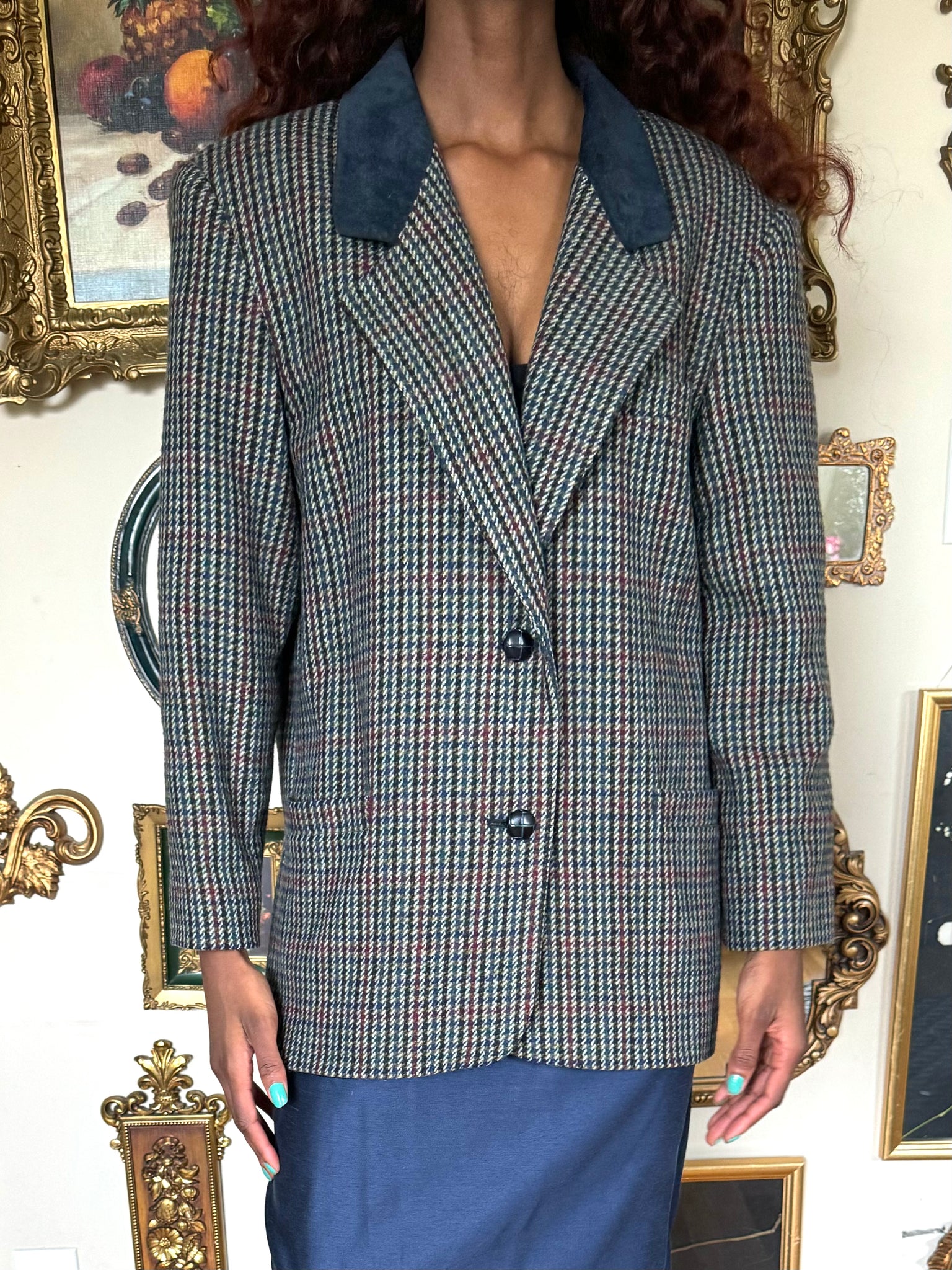 Plaid Blazer