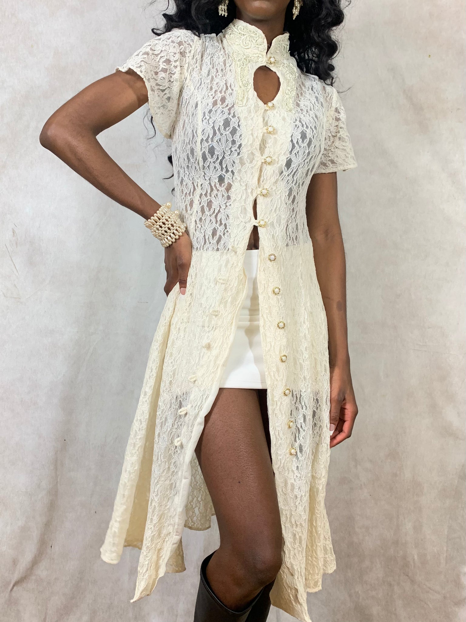 Ivory Lace Dress