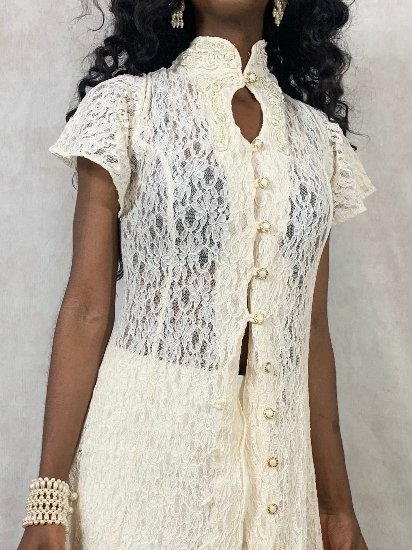 Ivory Lace Dress