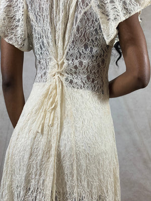 Ivory Lace Dress