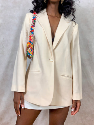 Cream Wool Blazer